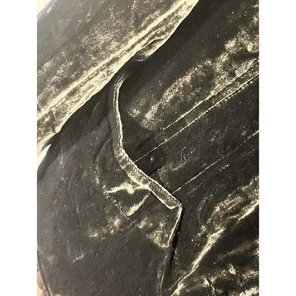 Willi Smith Velour Jacket Brown Green Button Front Sz 10 Vintage Theatre Costume - Picture 5 of 7